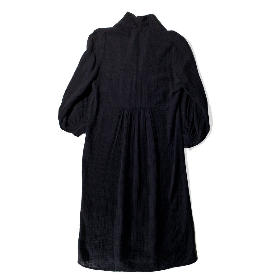 Anaak Anna Shawl Collar Dress in Onyx