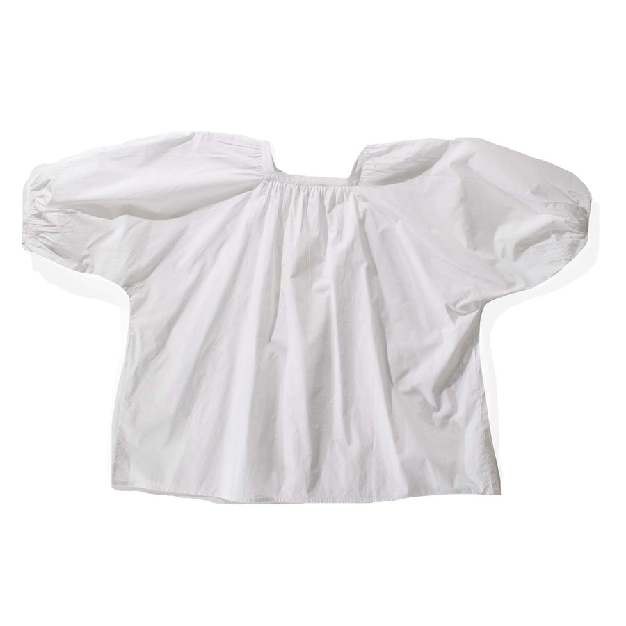 Anaak Elise Button Pop-over Blouse in Chalk