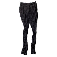 Anaak Nasree Cigarette Pants in Onyx Pleated Silk