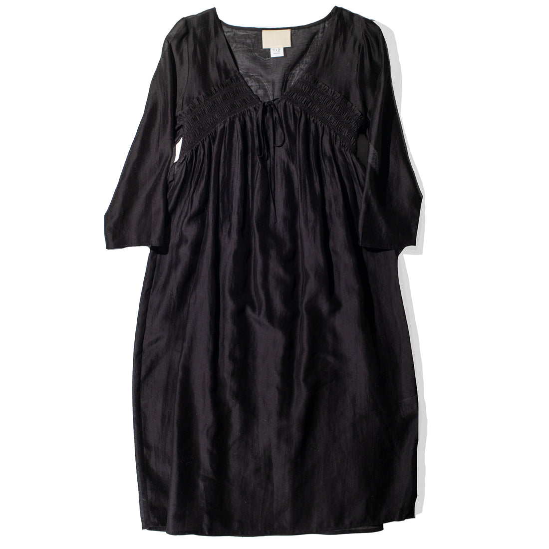 Anaak Mai Longsleeve Dress in Onyx