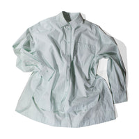 Apiece Apart Aldea Oversized Button Down in Aqua Glass