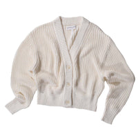 Apiece Apart Gada Cropped Cardi in Cream