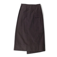 Apiece Apart Lassi Midi Cargo Skirt in Deep Espresso