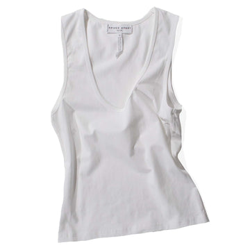 Apiece Apart Uri Low-Cut Tank in Cream