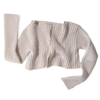 Baserange Macau Cardigan in Sur Sand