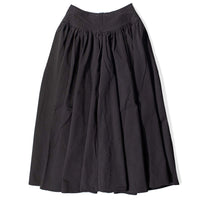 Black Crane Circular Skirt in Dark Grey