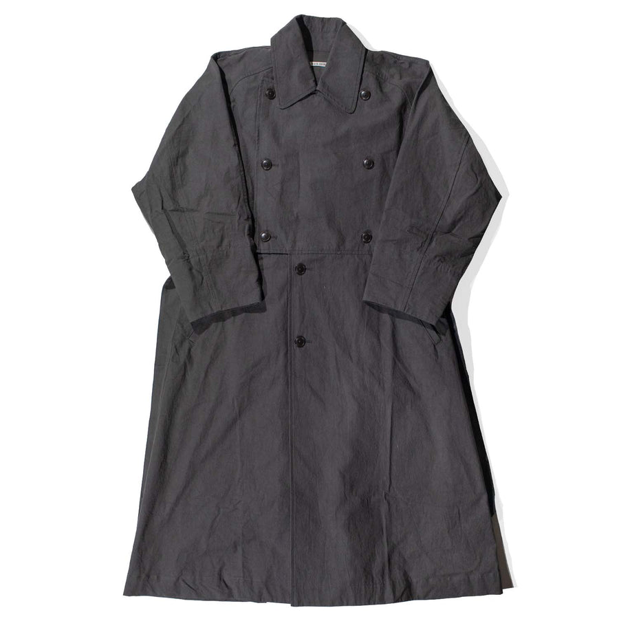 Black Crane Coat in Slate