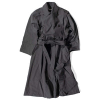 Black Crane Coat in Slate