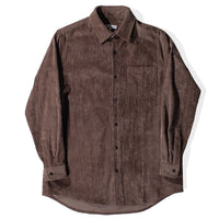 Blluemade Oversized Shirt in Smoke Corduroy