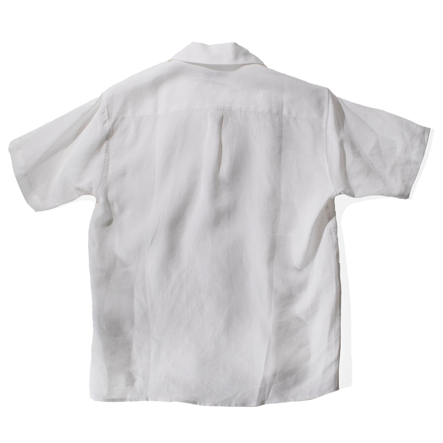 Blluemade Spread Collar Shirt in White