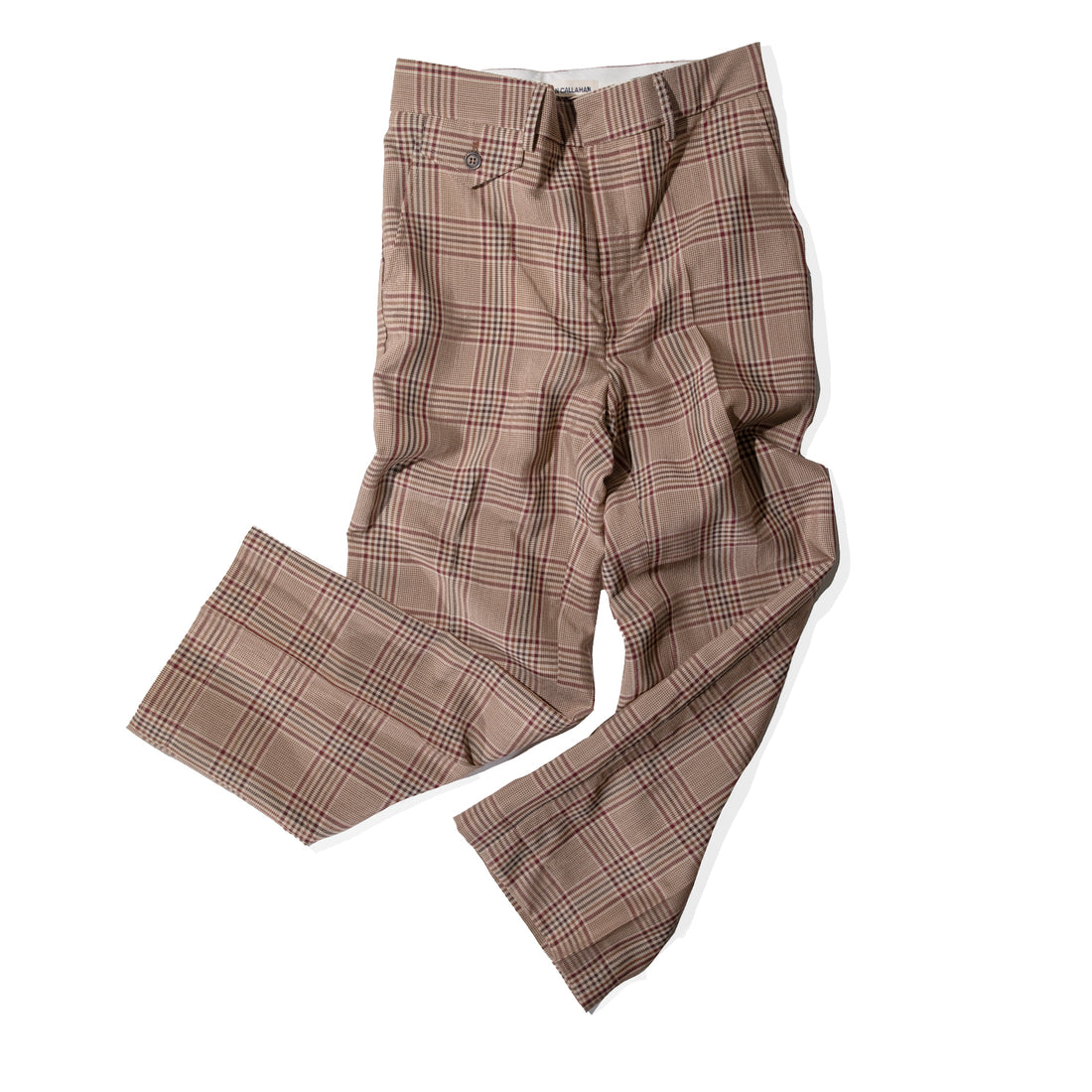 Caron Callahan Carisi Pant in Plaid Tropical Wool