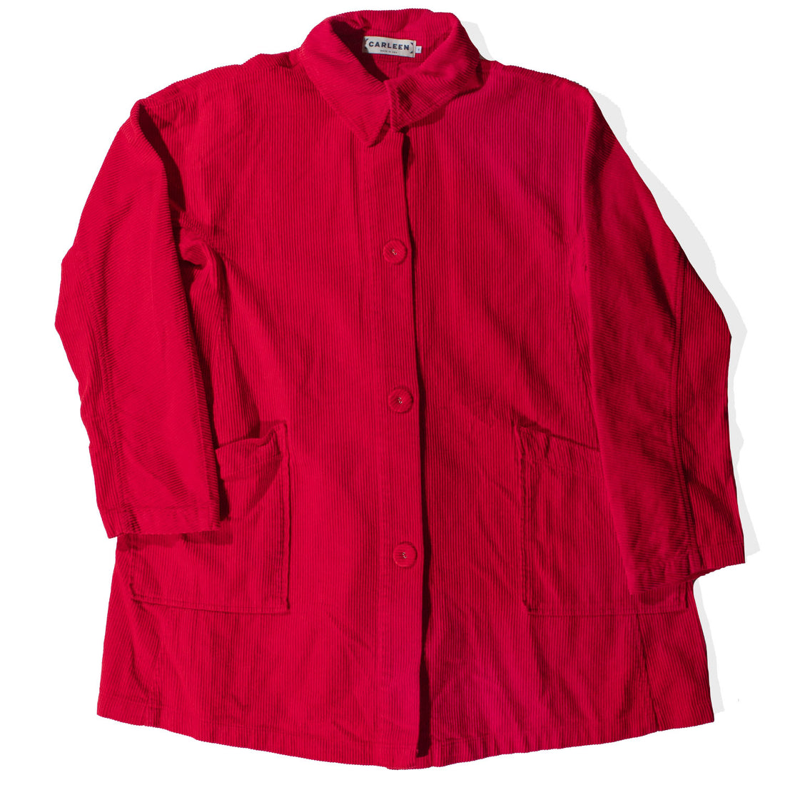 Carleen Constance Jacket in Red Corduroy