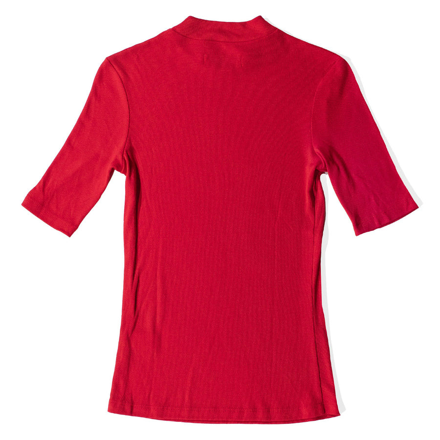 Carleen Mockneck Siren Tee in Red