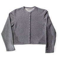 Carleen Snap Cardigan in Charcoal