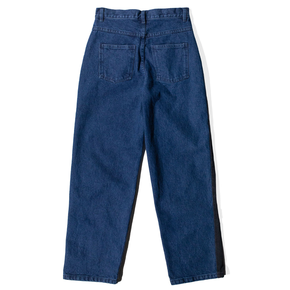 Carleen Wraparound Relaxed Jeans in Western Denim w/ Recycled Denim Front