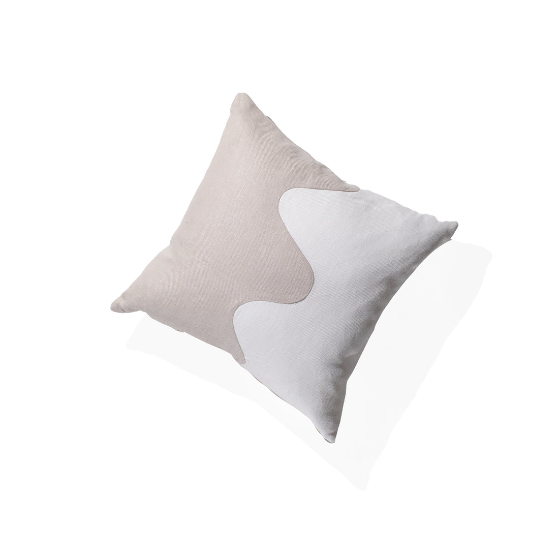 Correll Correll Medium Waves Pillow in Natural/White