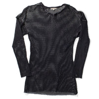 Diotima Devon Top in Black Cotton Net