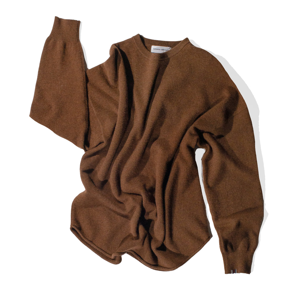 Extreme Cashmere Crew Hop Sweater in Rust