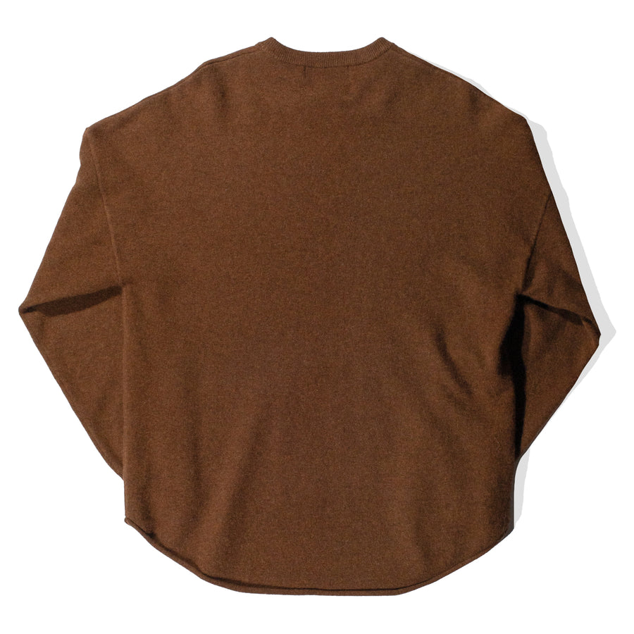 Extreme Cashmere Crew Hop Sweater in Rust