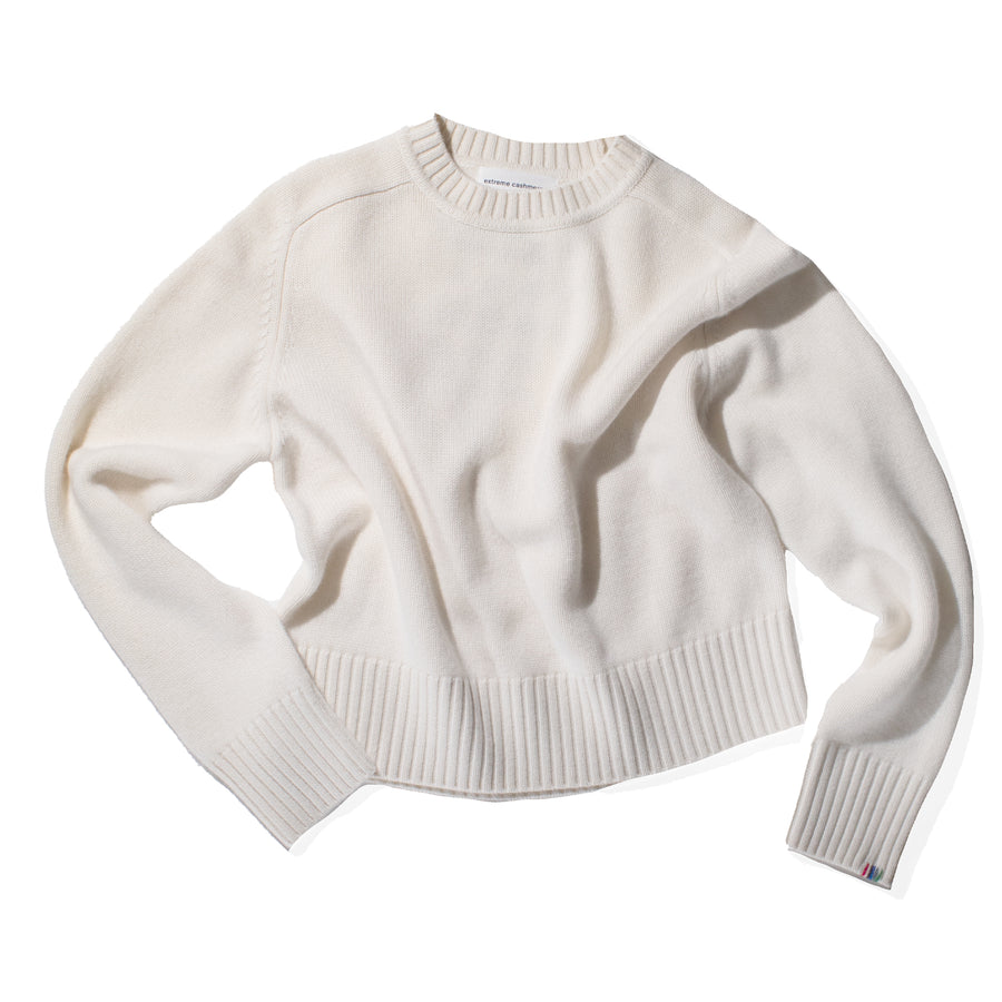 Extreme Cashmere Please Sweater in Cream