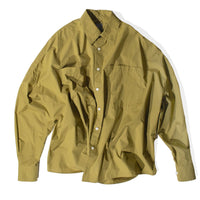 Grei Oversized IO Shirt in Moss Green