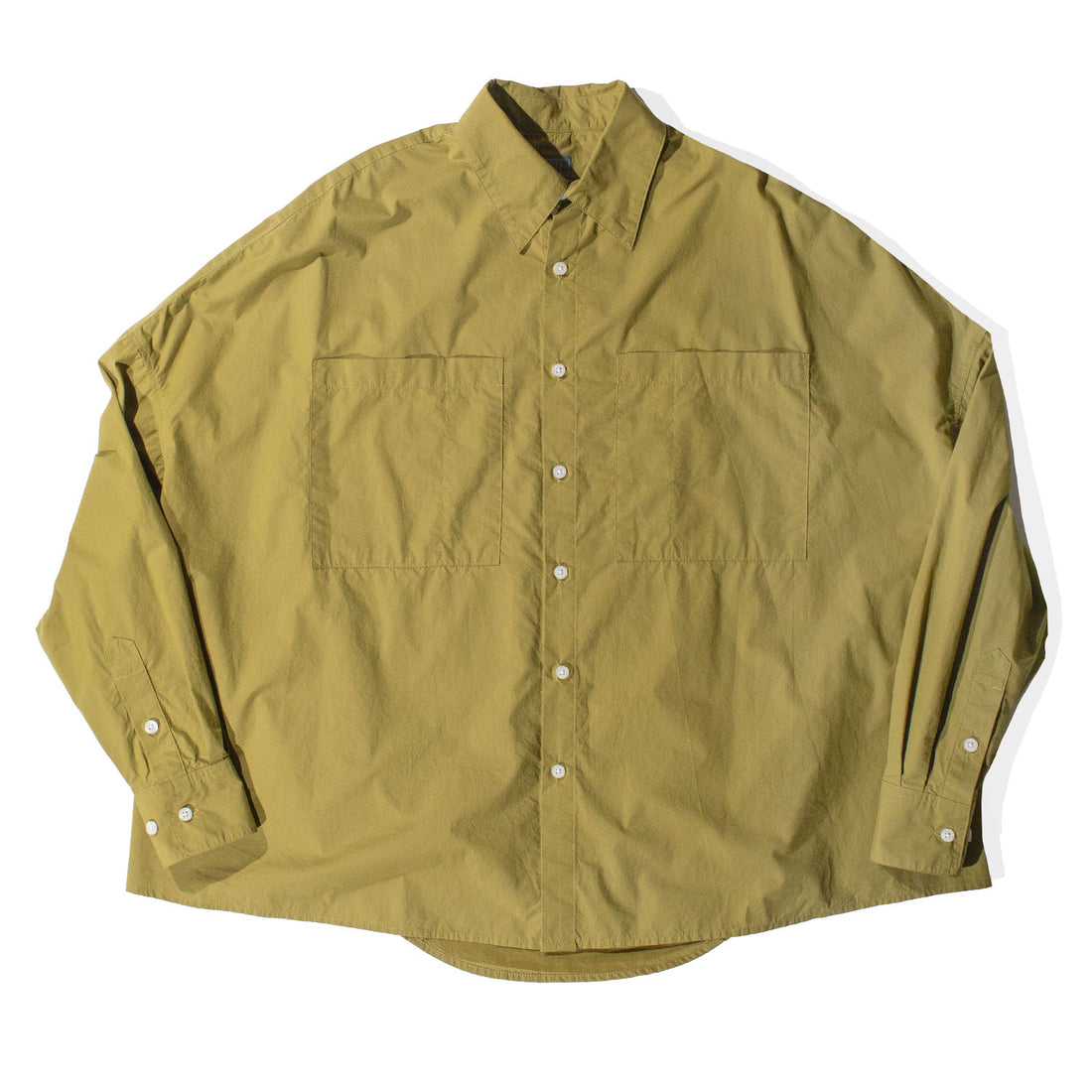 Grei Oversized IO Shirt in Moss Green