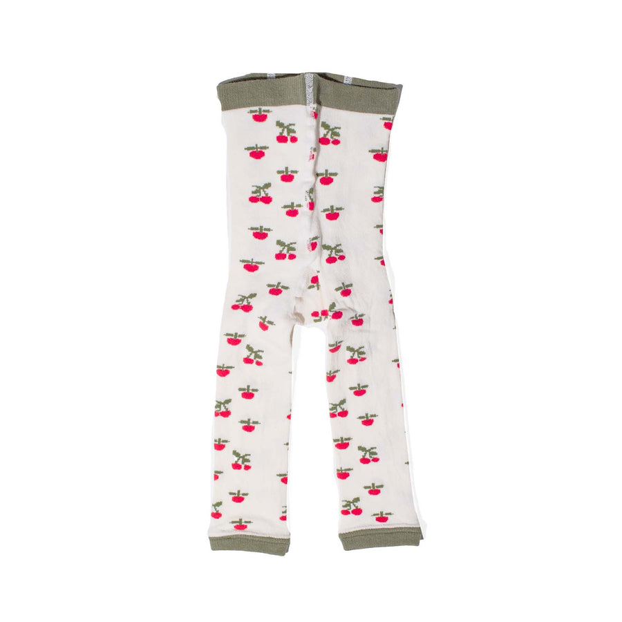 Hansel From Basel Mini Little Cherries All Over Legging in Ivory