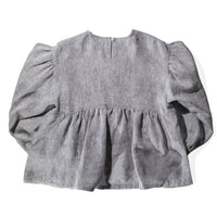 Henrik Vibskov Bowl Blouse in Grey Melange Gloves