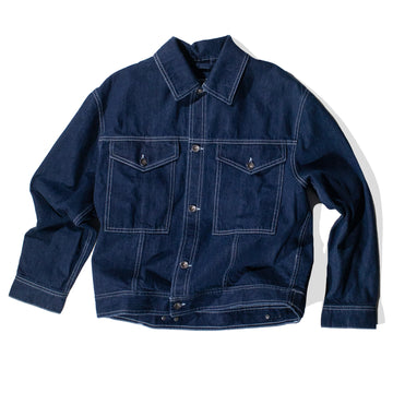 Henrik Vibskov Cosmos Denim Jacket in Navy Denim