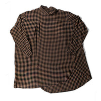 Henrik Vibskov Flip Shirt in Beige Black Checks