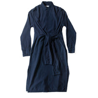 Henrik Vibskov Mars Shirt Dress in Indigo Stripes