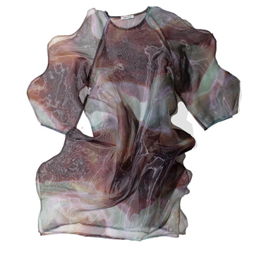 Henrik Vibskov Octo Dress in Brown Clapping Oysters