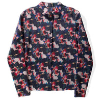 Henrik Vibskov Remember Plisse Shirt in Dark Flowery Clouds