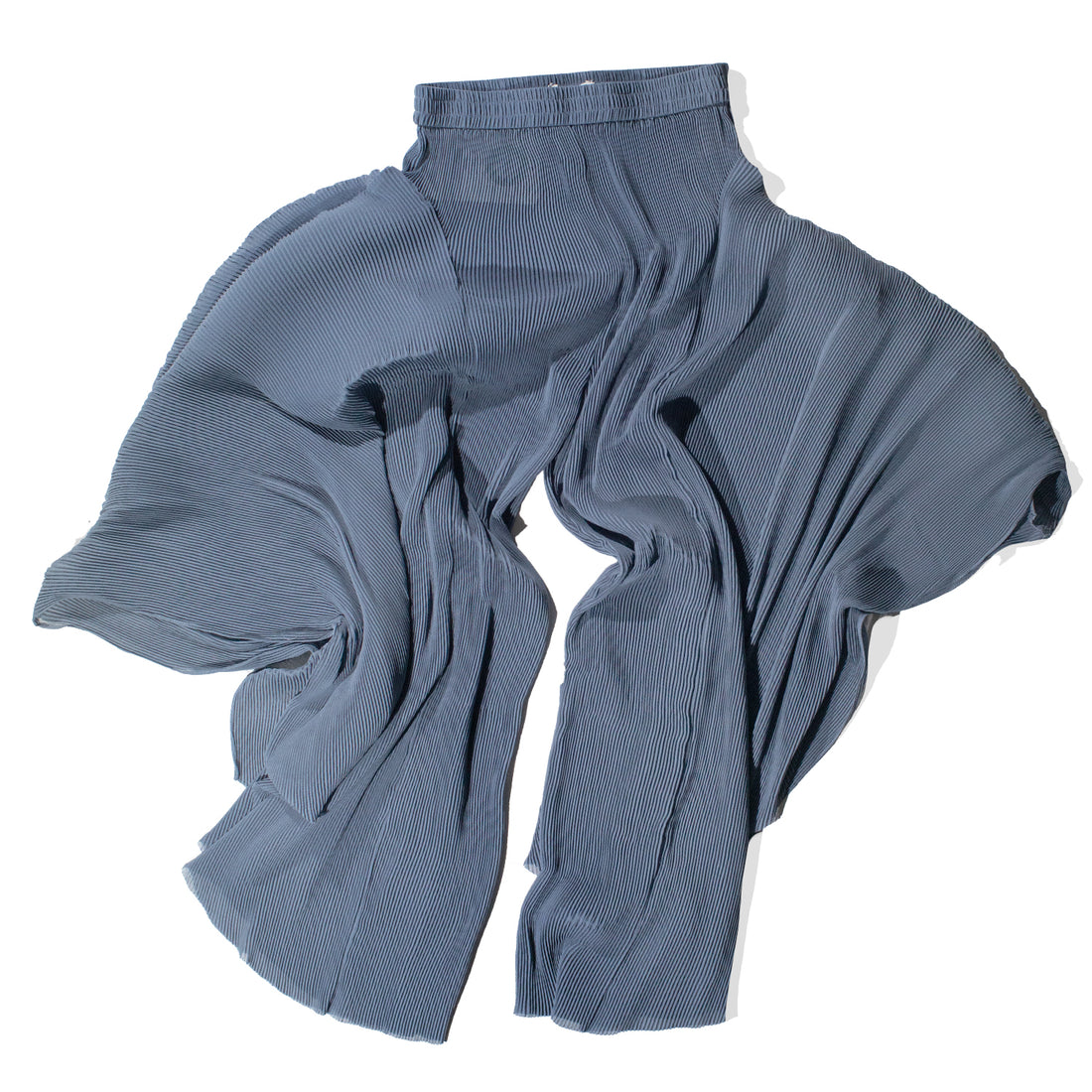 Henrik Vibskov Wrist Plisse Pants in Stone Blue