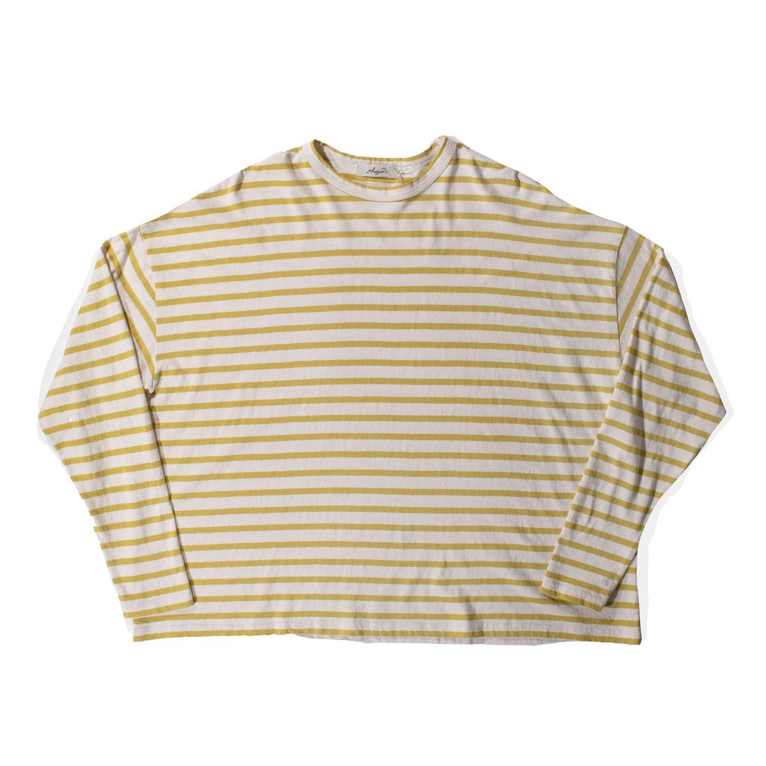 Ichi Antiquités Striped Loose Knit Pullover in Natural x Mustard