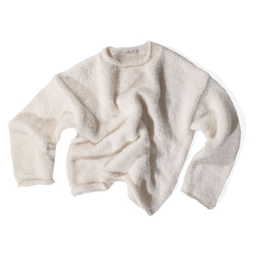 Ichi Antiquités Suri Hand-Knit Pullover in White