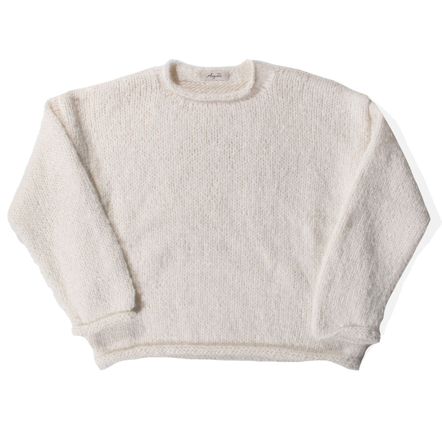 Ichi Antiquités Suri Hand-Knit Pullover in White