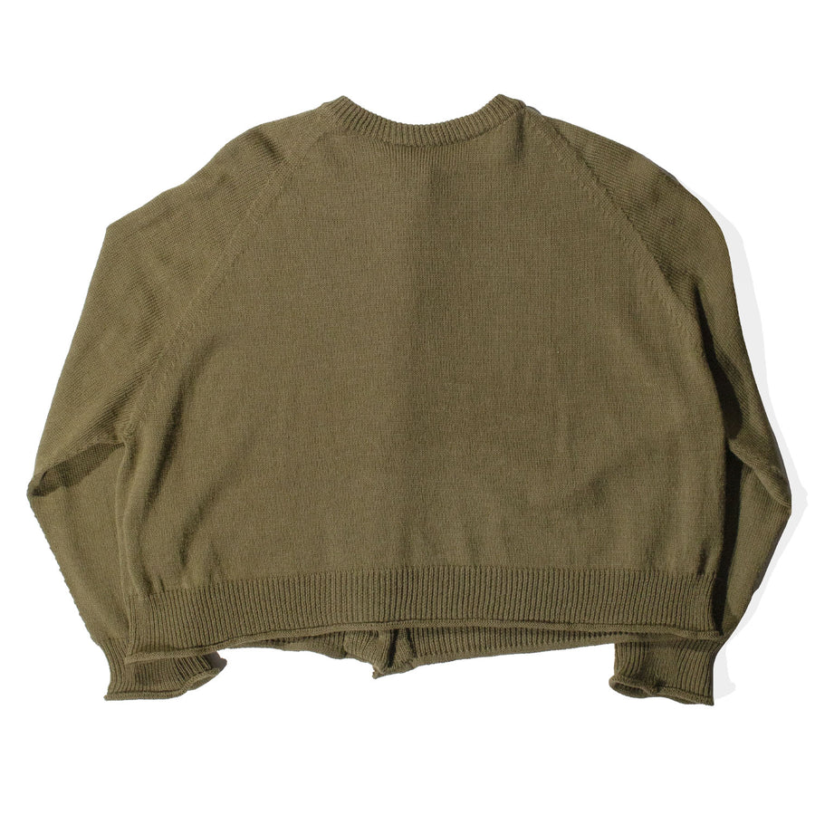 Ichi Antiquités Whole Garment 2Way Cardigan in Khaki