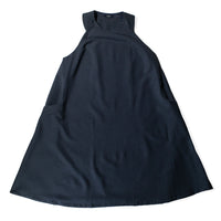 Kaarem Mai A-Line Sleeveless Dress in Dark Blue