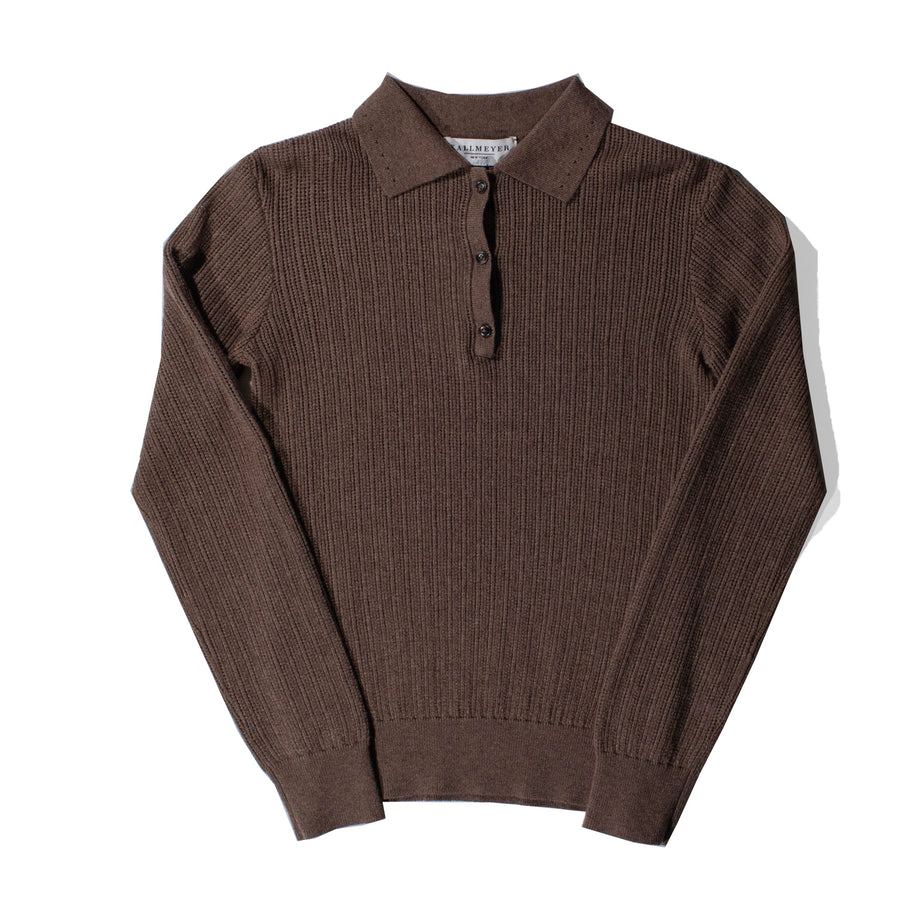 Kallmeyer Aubrey Cashmere Polo in Elm