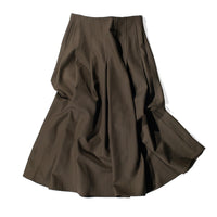 Kallmeyer Dakota Pleated Skirt in Dark Olive