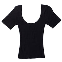 Kallmeyer Danielle Scoop Neck Tee in Black