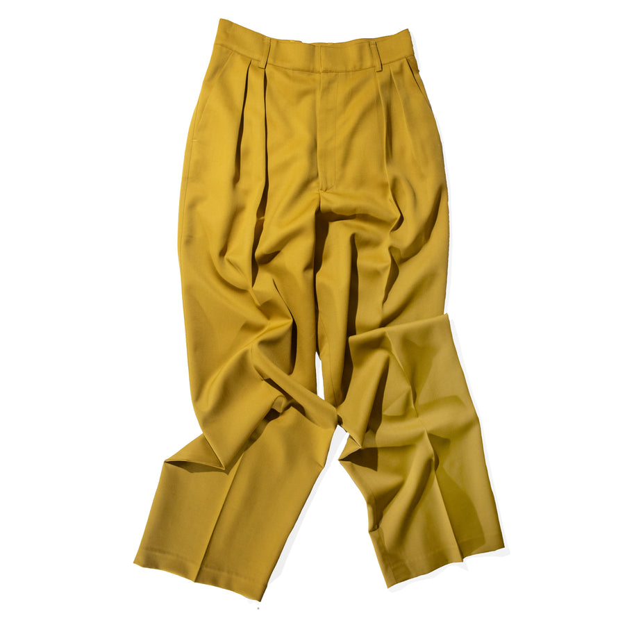 Kallmeyer Houghton Pleated Trouser in Chartreuse