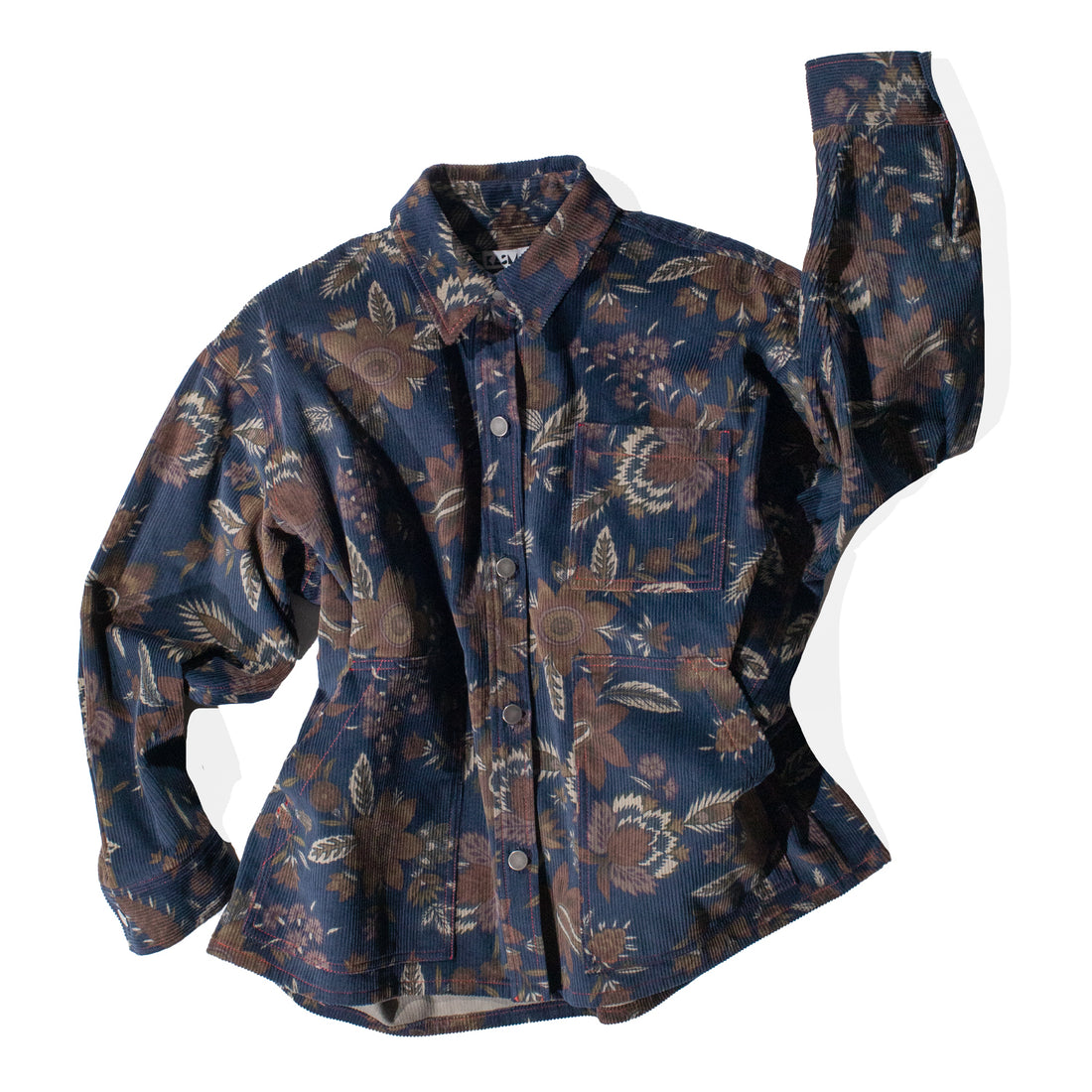 KasMaria Paisley Shirt Jacket in Printed Floral