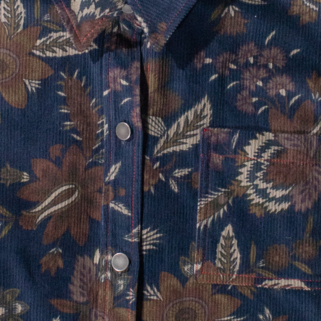 KasMaria Paisley Shirt Jacket in Printed Floral