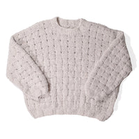 Lauren Manoogian Handknit Interlace Pullover in Pebble