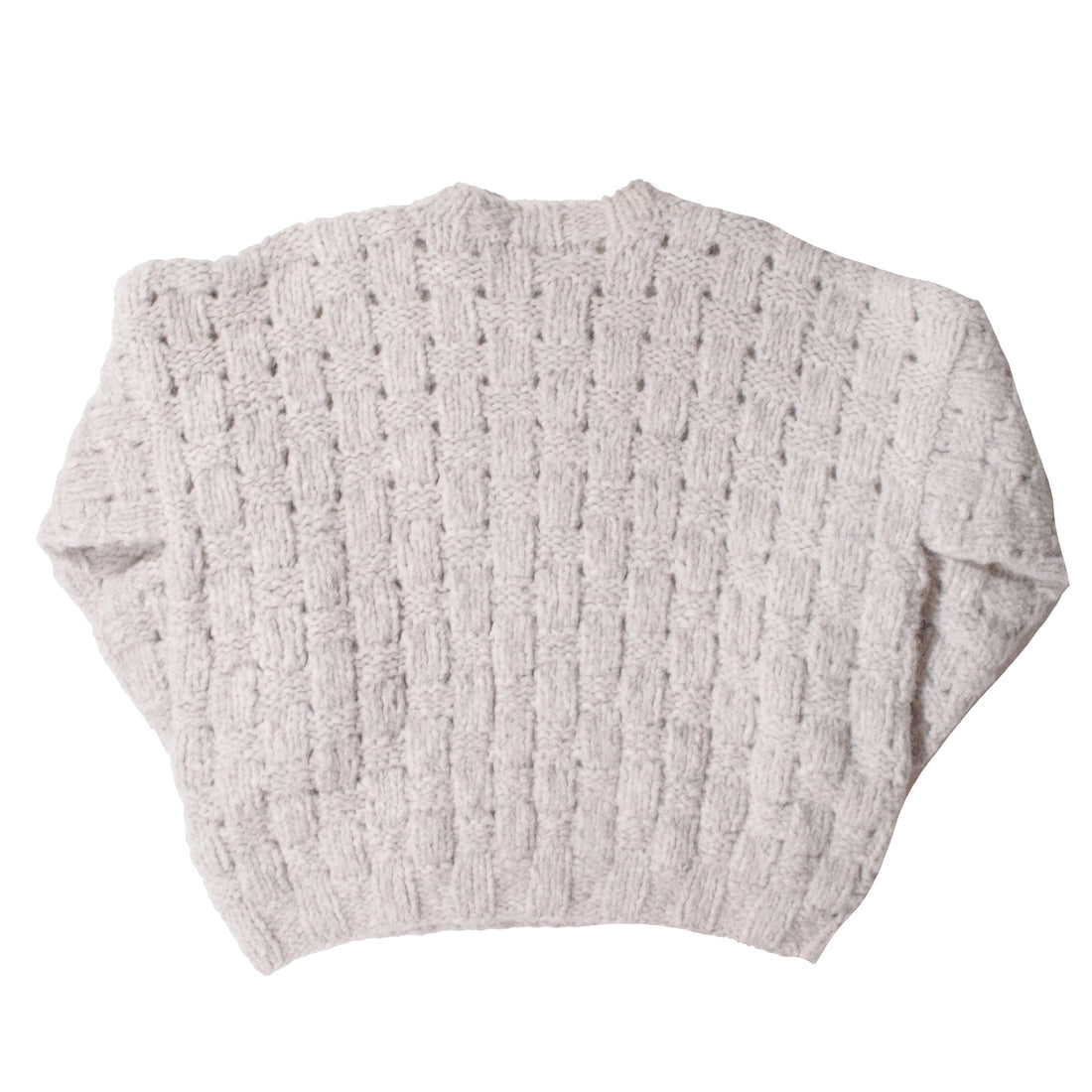 Lauren Manoogian Handknit Interlace Pullover in Pebble