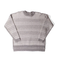 Lauren Manoogian Jacquard Crewneck in Rock/Alabaster