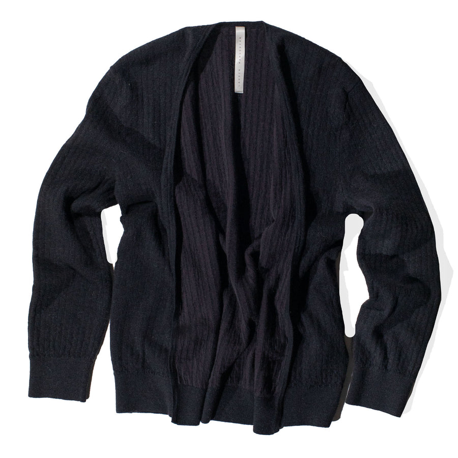 Lauren Manoogian Line Quilt Cardigan in Ink