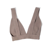 Lauren Manoogian Rib Triangle Bralette in Earth